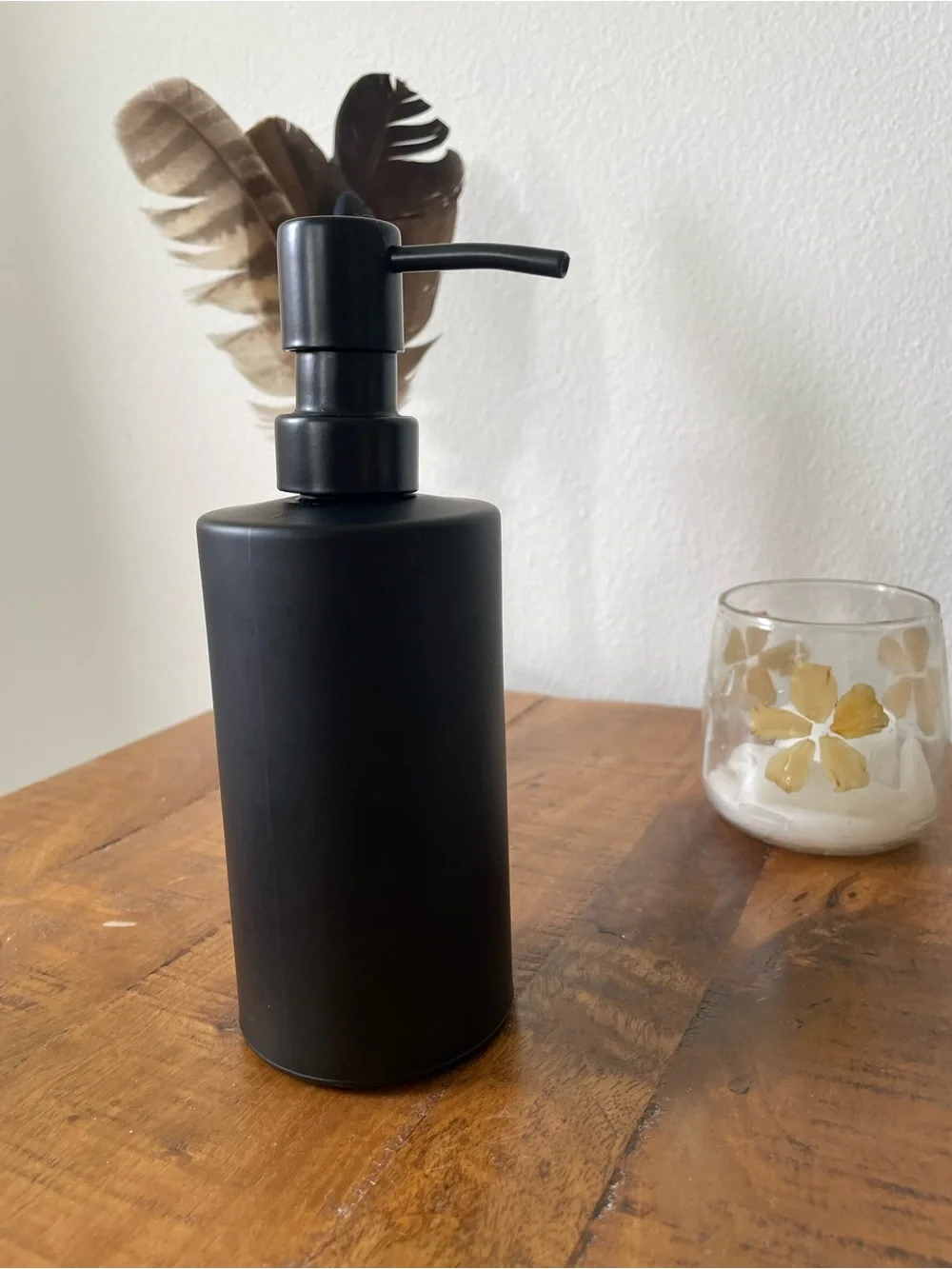 Matte Black Ceramic Soap Pump Dispenser